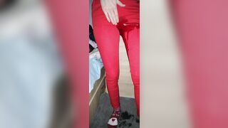 Desperate Pissing Leggings all over my Bedroom Floor