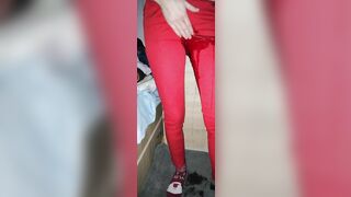 Desperate Pissing Leggings all over my Bedroom Floor