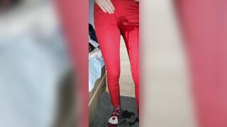 Desperate Pissing Leggings all over my Bedroom Floor