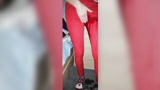 Desperate Pissing Leggings all over my Bedroom Floor