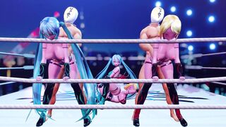 【MMD R-teenie SEX DANCE】TASTY BEAUTY BUTT SWEET SATISFACTION INSANE PERVERSE PLOWED ホットお尻 [MMD]