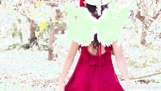 Adorable Angel Climb TREE and SQUIRTS!
