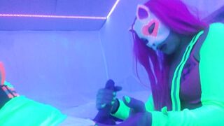@SexyNeonKitty Short Video Sloppy Oral Sex Night three Camgirl Live