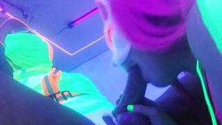 @SexyNeonKitty Short Video Sloppy Oral Sex Night three Camgirl Live
