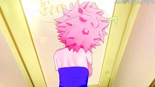 My Hero Academia Animated: Mina Ashido Banged! inside Doggy Style pov Cumshot