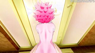 My Hero Academia Animated: Mina Ashido Banged! inside Doggy Style pov Cumshot