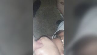 Hotwife Sunshyne blows Texas's bwc public abandoned house and takes facial!
