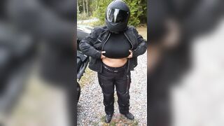 Flashing hooters into outside