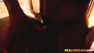 Ebony Ebony Stud Unpacks Thin African goddess Into Shower