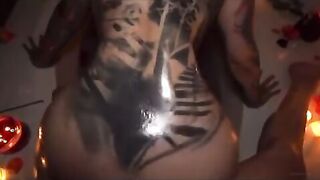 Back shots into the bath-tub