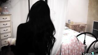 Desperate huge boobed oriental teens Ember Snow banged roughly by