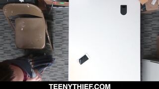 Hispanic Adorable Dark Haired Shoplifter Avi Love Banged! Rough