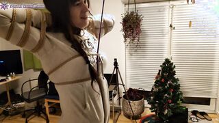 cunt with mouth into Socks & Sweaterdress suffering into crotch rope - Xmas One Of A Kind