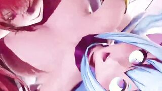 【MMD R-19 year old SEX DANCE】FUTA HOT PERVERSE BUTT SWEET INSANE FUCKING LOVELY BOOTY 激しいセックス [MMD]