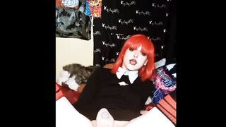 Little skank had to finger herself before going to school