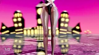 【MMD R-19 year old SEX DANCE】SWEET CUTIE BUTT PERVERSE BUNNY SWEET BOOTY おいしいお尻 [MMD]