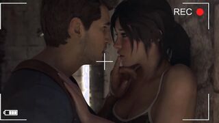 tomb raider x uncharted: Treasure Hunter Nathan Drake Seeking for what's into Lara Croft's PANTY