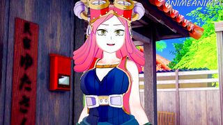 MEI HATSUME GIVE A BOOBJOB TO DEKU - MY HERO ACADEMIA ANIMATED