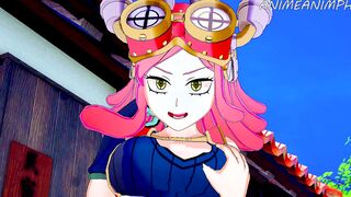 MEI HATSUME GIVE A BOOBJOB TO DEKU - MY HERO ACADEMIA ANIMATED