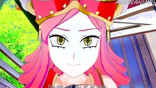 MEI HATSUME GIVE A BOOBJOB TO DEKU - MY HERO ACADEMIA ANIMATED