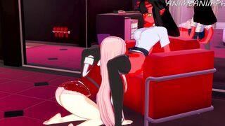 ZERO 2 AND MERU THE SUCCUBUS CUNNILINGUS DYKE CARTOON