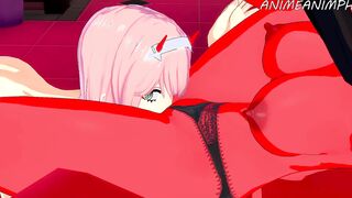 ZERO 2 AND MERU THE SUCCUBUS CUNNILINGUS DYKE CARTOON