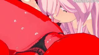 ZERO 2 AND MERU THE SUCCUBUS CUNNILINGUS DYKE CARTOON