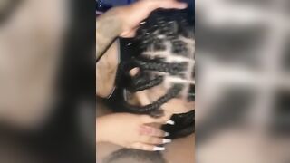 Adorable redbone swallows and ejaculates on my penis