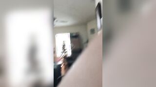 point of view stuck between my boobies as I walk around