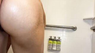 Skank loves to nailed into shower