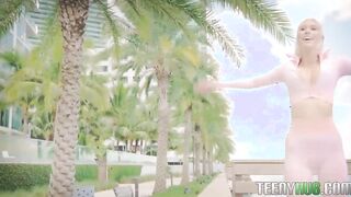 Kay Delicious Stretching on Beach Leads To Sex With Stranger