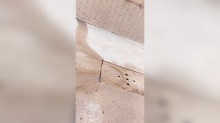 cunt with mouth Pee outside four