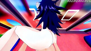 PROFESSOR MIDNIGHT LONG BUTT GETS NAILED INSIDE DOGGY STYLE - MY HERO ACADEMIA ANIMATED