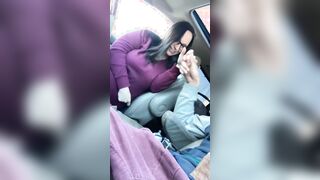 Fellatio by stranger into parking lot