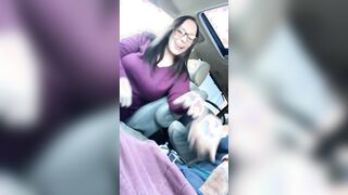 Fellatio by stranger into parking lot
