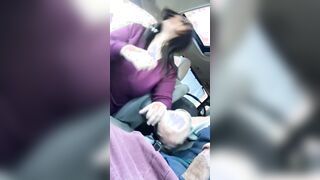 Fellatio by stranger into parking lot