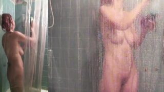 Cougar into the shower