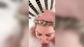 Me blowing penis