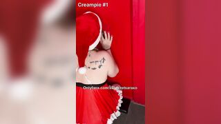 Hotwifekk helps and films her friend getting multiple creampies at the gloryhole