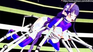 Genshin Impact - Raiden Shogun Fetish, Spanking, Milking, and Squirting