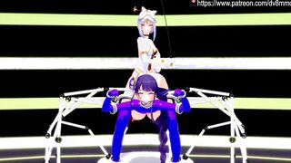 Genshin Impact - Raiden Shogun Fetish, Spanking, Milking, and Squirting