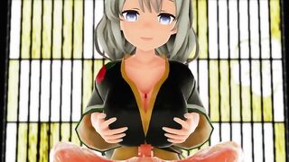 【MMD R-eighteen SEX DANCE】MASTURB WITH HER JUGS CUTIE BIMBOS WITH HIS HUGE ホットな女の子[MMD]