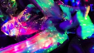 Small Techno 19 Yo Takes Big Sex Toy and Squirts Over and Over and Over....