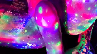 Small Techno 19 Yo Takes Big Sex Toy and Squirts Over and Over and Over....