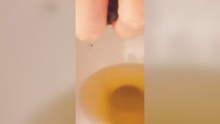 Ebony Pig with Unshaved Butt and Snatch Lubes Her Gross Cunt With Crazy Wc Water