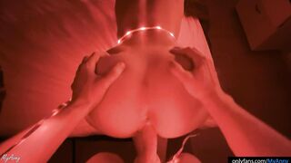 Real sex, a classmate made a gift for the New Year. Cum on her booty