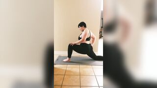 Yoga get erotic with ride toy and creampie