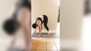 Yoga get erotic with ride toy and creampie