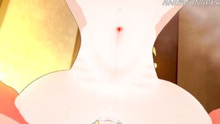 Konosuba Cartoon: Darkness Blows Kazuma's Cock Until Cum inside Mouth