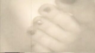 Classic BBW Into Shower Cumming and Showing Toes and Close Up Clitoris